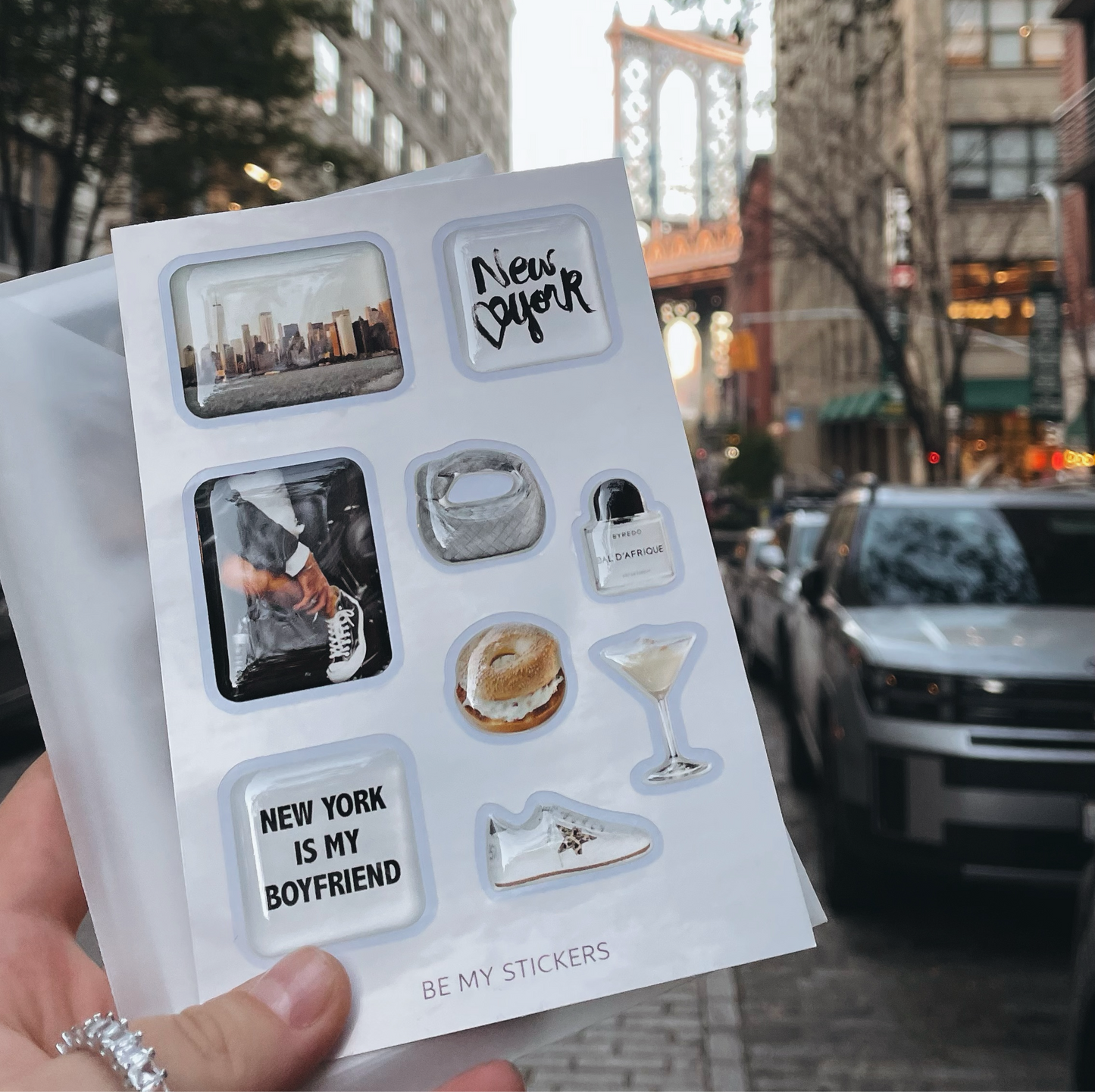 NYC Girl | Epoxy 3D Stickers