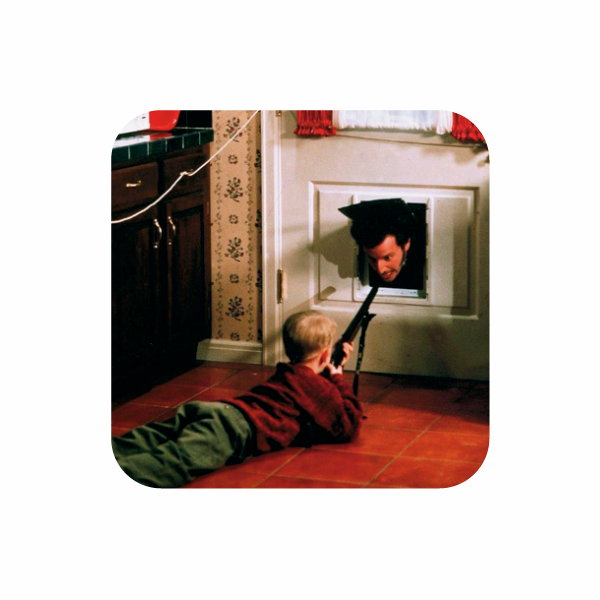 Home alone 1 pcs | Epoxy 3D Stickers