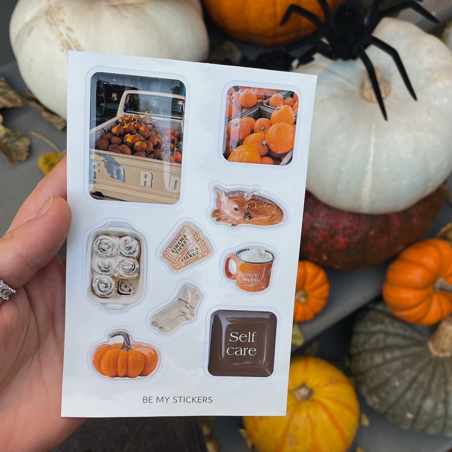 Pumpkin latte | Epoxy 3D Stickers