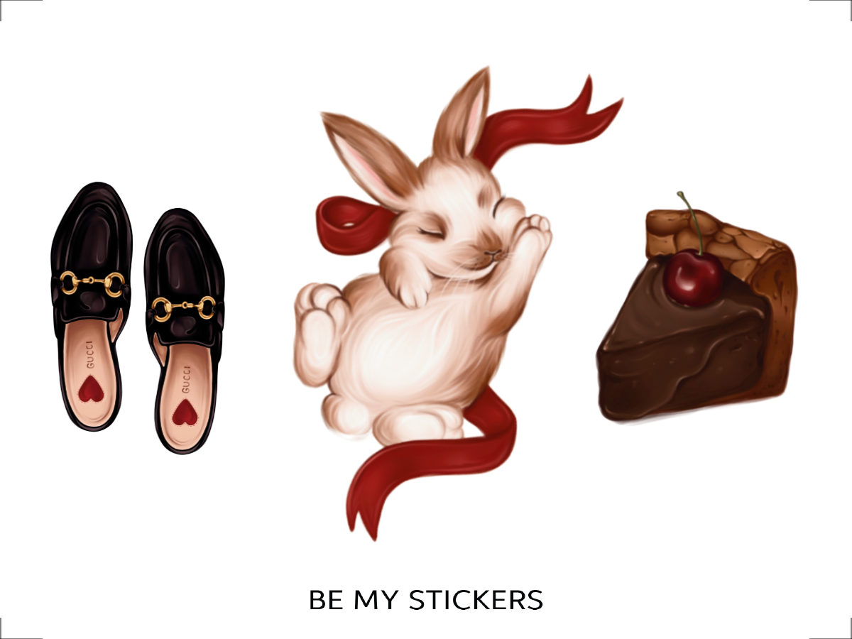 Bunny | Epoxy 3D Stickers