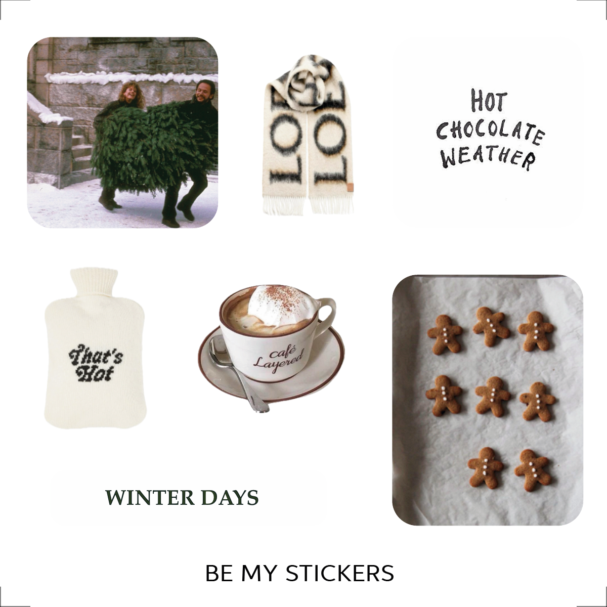 Winter | Epoxy 3D Stickers